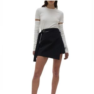 Helmut Lang Belted Mini Skirt